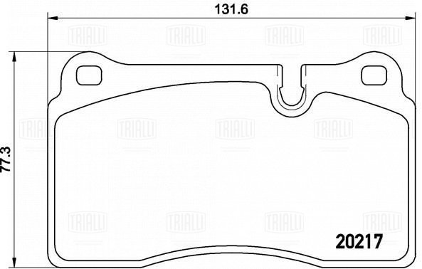 Колодки торм /м Land Rover Range Rover Sport (05-) диск перед т/с Brembo (с датч) (PF 4250) TRIALLI