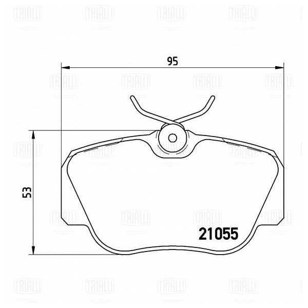 Колодки торм /м Mercedes 190 (W201) (82-) диск перед (PF 4269) TRIALLI
