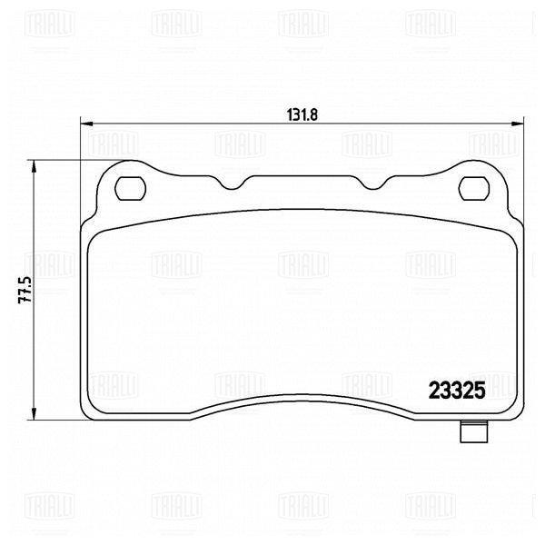 Колодки торм /м Opel Astra J GTC (10-)/Mitsubishi Lancer Evo (98-) диск перед (PF 4300) TRIALLI