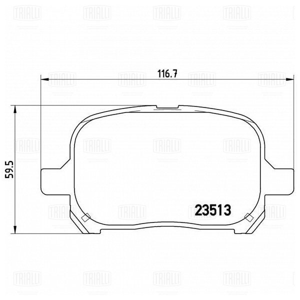 Колодки торм /м Toyota Camry (96-) диск перед (PF 4347) TRIALLI