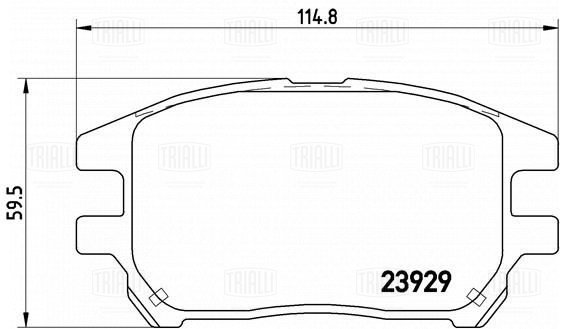 Колодки торм /м Lexus RX (00-) 30i диск перед (PF 4357) TRIALLI