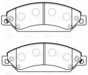 Колодки торм /м Chevrolet Tahoe (07-)/(14-)/Cadillac Escalade (06-) диск перед (PF 4396) TRIALLI