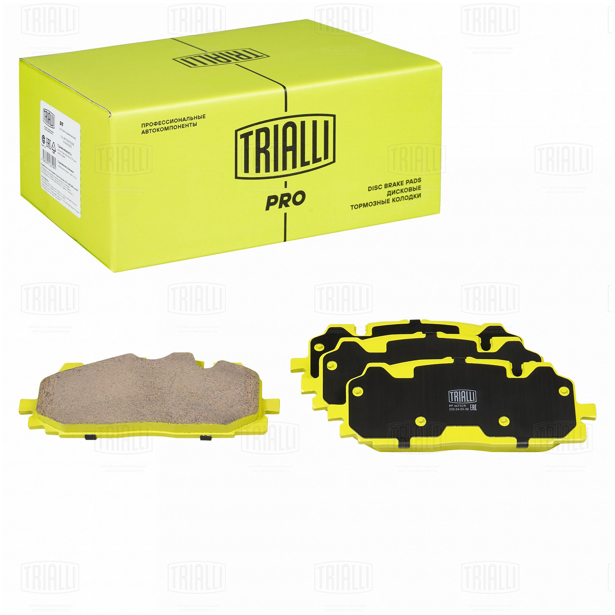 Колодки торм /м Audi A4 (B9) (17-)/A5 (16-) диск перед т/с Akebono (керам) (PF 4473CR) PRO TRIALLI