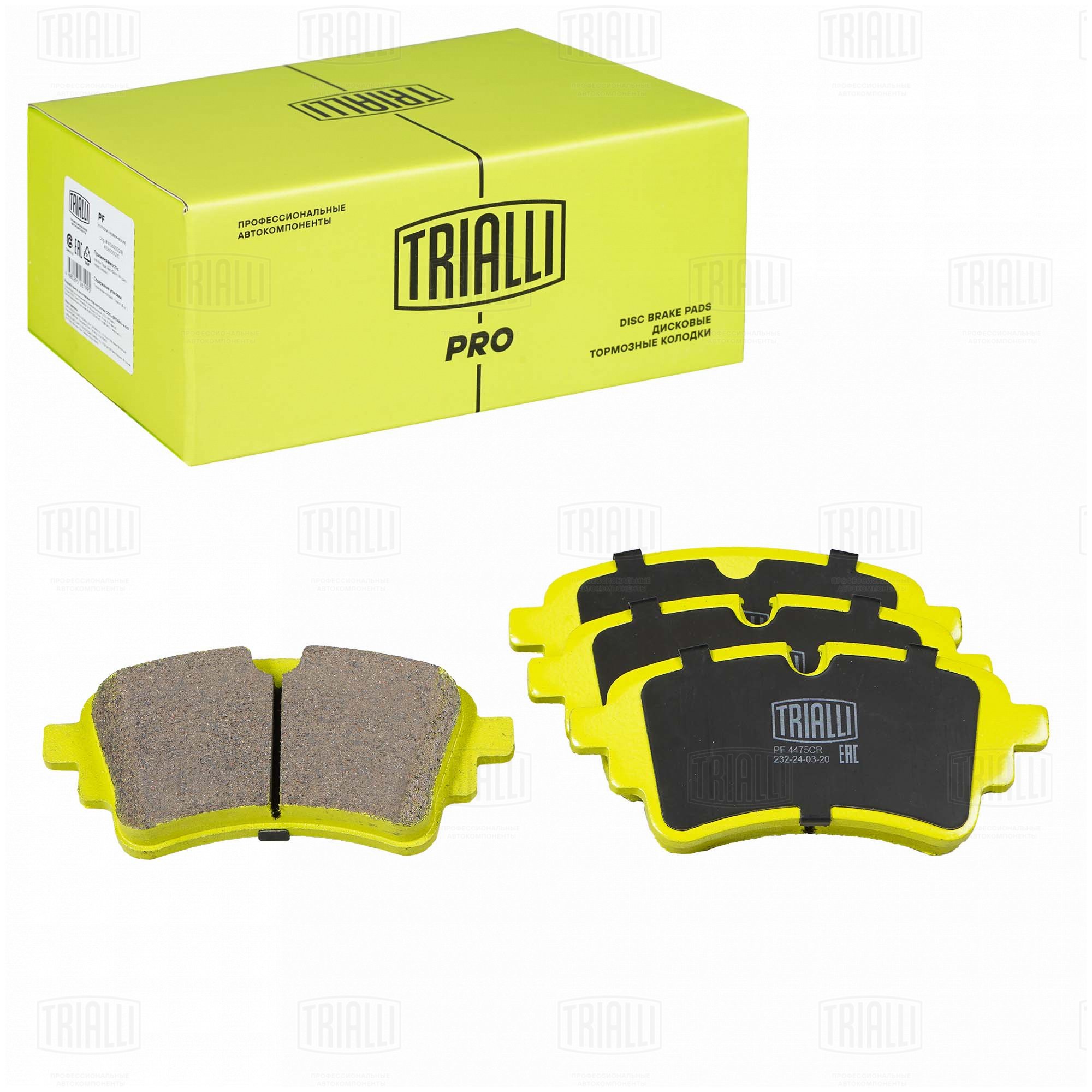 Колодки торм /м Audi A4 (B9) (17-)/A6 (18-) диск зад 129x59 (керам) (PF 4475CR) PRO TRIALLI